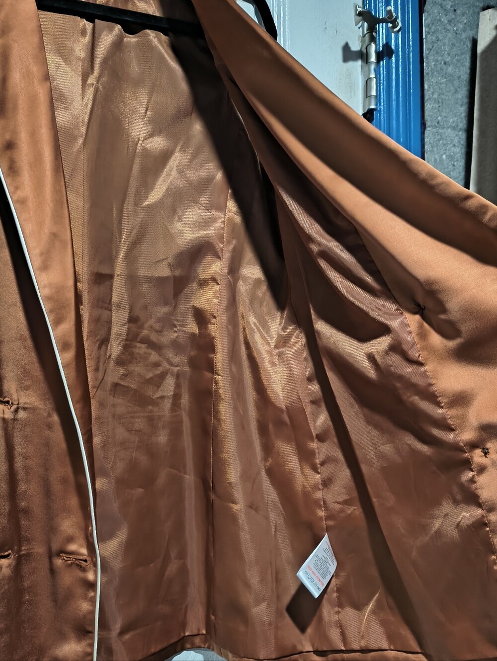 Jason Wu Rust Copper Satin Double Breasted Sleeveless Blazer Vest Small As-Is - Picture 7 of 14